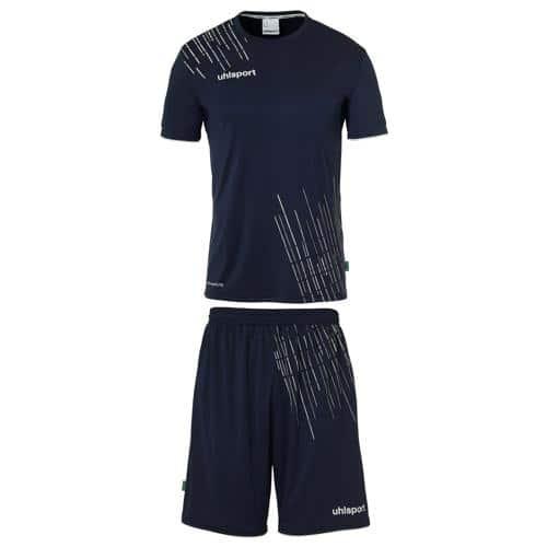SET MAILLOT ET SHORT DE FOOT - UHLSPORT - SCORE 26 BLEU MARINE/BLANC