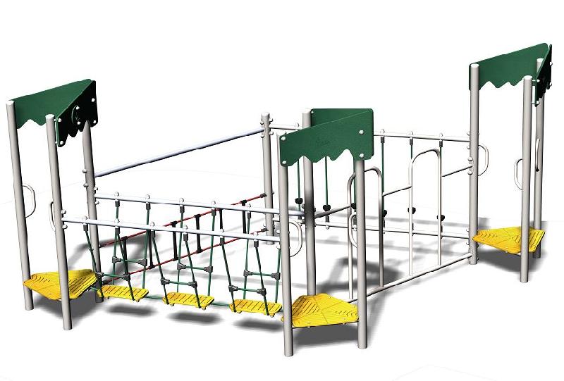 Structure de jeux 3 tours - gamme Acrobatics ACC364 - pour enfants de 2 à 8 ans_0