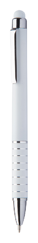 Stylo à bille avec stylet - plastique et clip aluminium - encre bleue_0