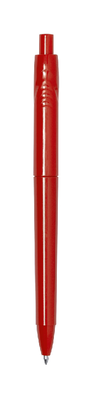 Stylo à bille RPET - plastique recyclé - encre bleue - couleur rouge_0