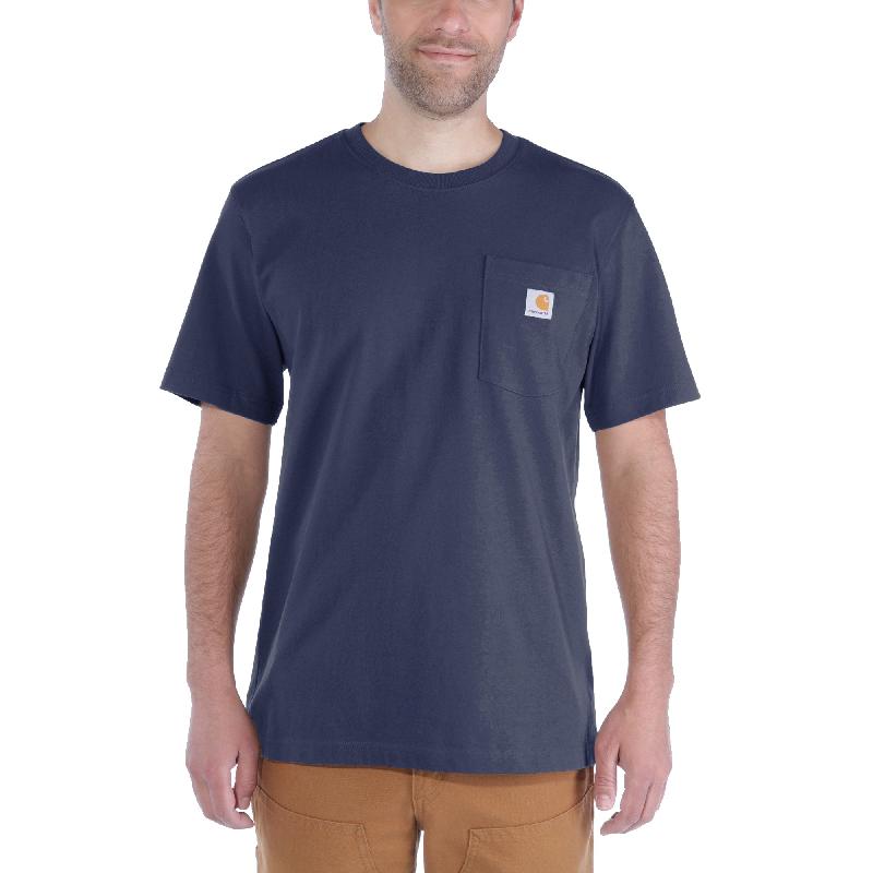 T-SHIRT MANCHES COURTES WORKWEAR POCKET TXL NAVY - CARHARTT - S1103296412XL