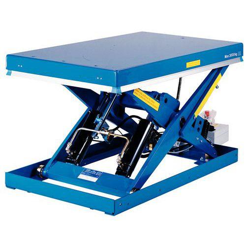 TABLE ELEVATRICE FIXE F=3000KG PLAT=1700X 800M M COURSE=1100 - HYMO