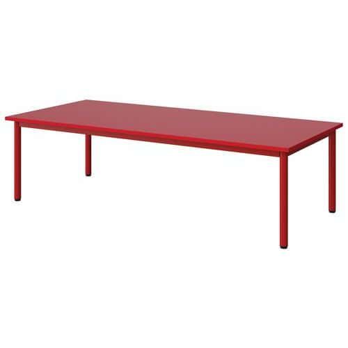 TABLE MALIBU 180X80 T1 4P STRA ABS ROUGE U321/ROUGE 3020