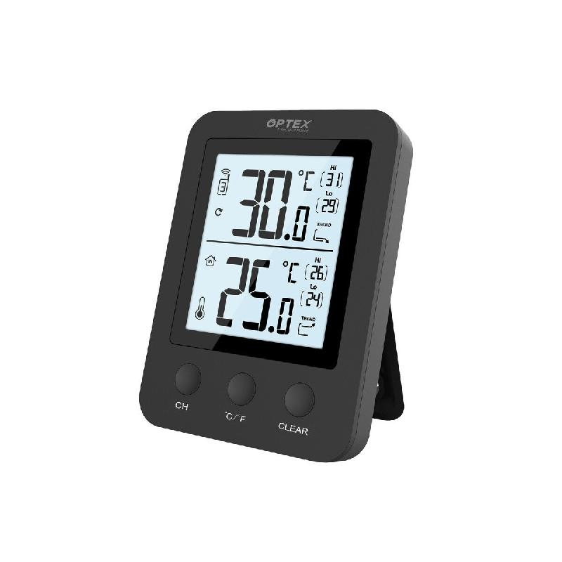Thermomètre Intérieur Extérieur Température Usage Non Intensif Optex - noir 3665476552520_0