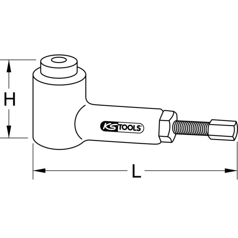 Vérin hydraulique 180 mm KS Tools | 640.0165_0
