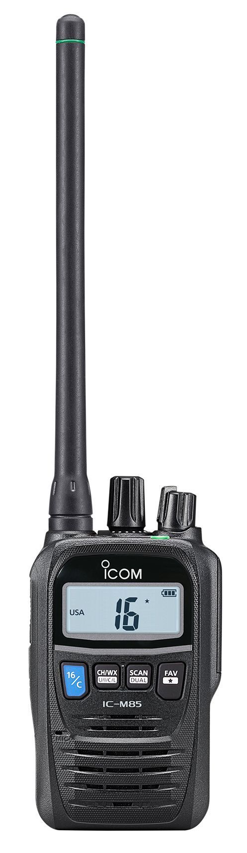 VHF marine portable IC-M85E - haute puissance, ultra compacte, légère et étanche_0