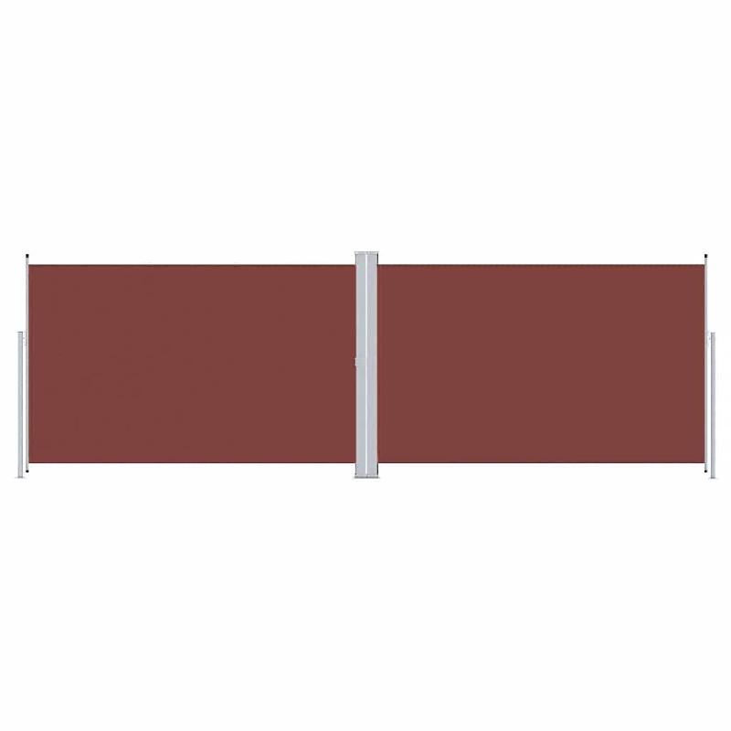 VidaXL Auvent latéral rétractable Marron 200x600 cm Modèle Boréal Ligne Élite - 318009_0