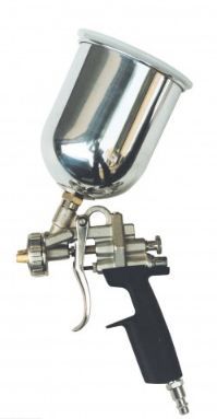 150132 - Pistolet de projection pour apprêts - Mecafer - 3,5 bar - 2 positions jet rond ou plat - Buse 2,5 mm - Godet 1L_0