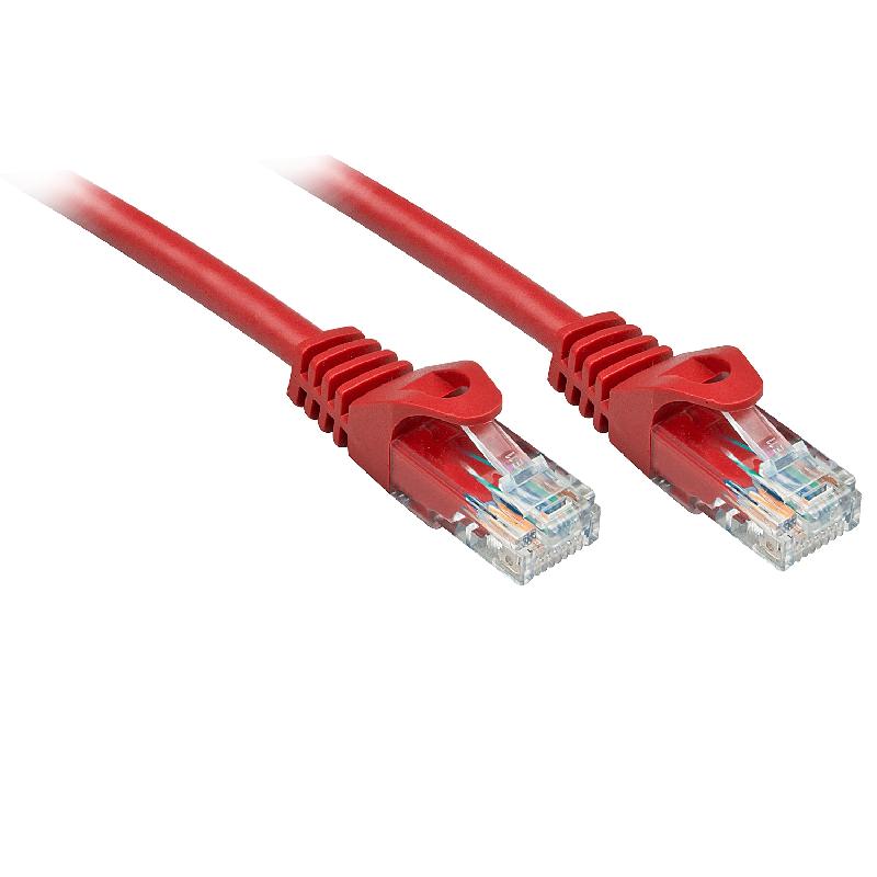 Lindy Basic - Câble réseau RJ45 Cat.6 U/UTP 0,3 m - Rouge_0