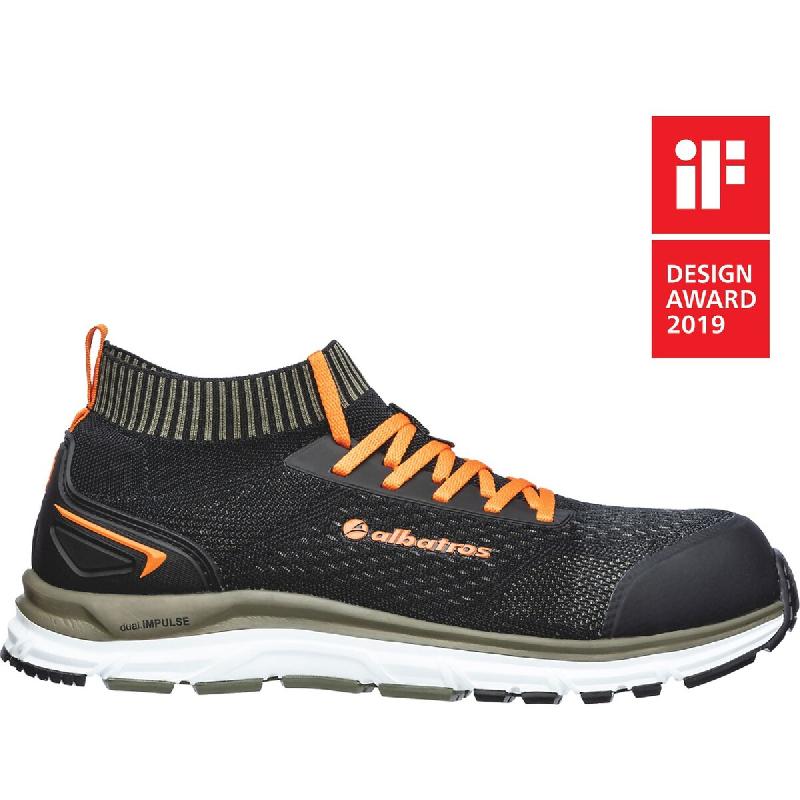 Albatros Ultimate Impulse Verte Low S1P Esd Hro Sra - Chaussures De Sécurité - Noir/Vert 41 - 41 multicolore multi-matériau 4051428082464_0