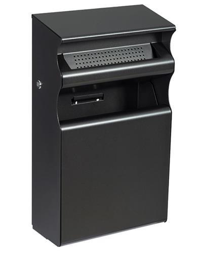 Cendrier mural Kopa - Hauteur 630 mm, Largeur 140 mm, Longueur 300 mm, Capacité 2L_0