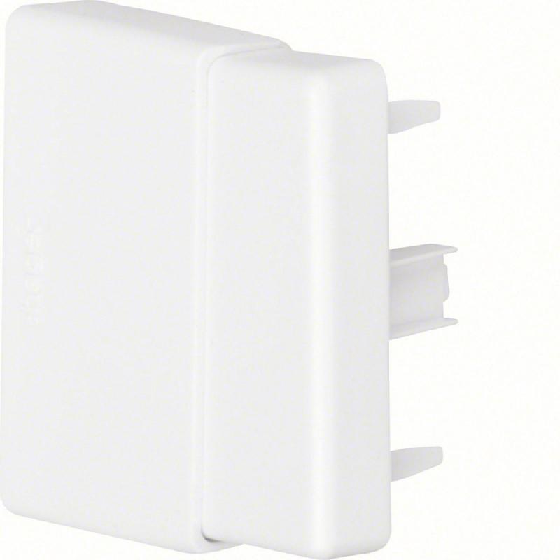 Embout blanc pour goulotte - Accessoire de finition en PVC - H.6.3 x P.4.5 cm_0