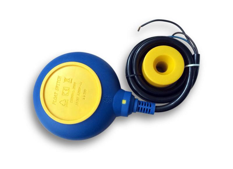 Flotteur interrupteur pour pompe immergée rond - 2m - 250V 16A - Réf. 16_0001218_0