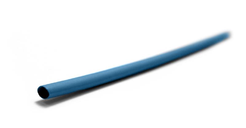 Gaine thermorétractable bleu - longueur 1 m - diamètre 2.4 mm - rétreint à 1.2 mm - ZENITECH_0