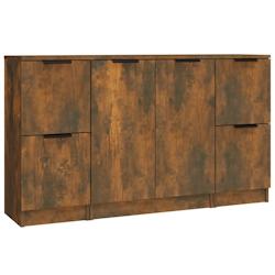 Helloshop26 - Buffet bahut commode armoire meuble de rangement organisateur cuisine salle de séjour salons 3 pcs bois d'ingénierie 02_0037056 - 3000_0