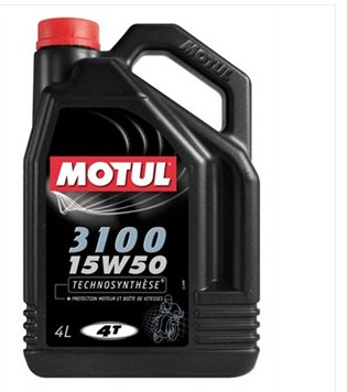 Huile moteur 4T Motul 3100 15W50 - 4L - Protection longue durée pour motos 4T_0