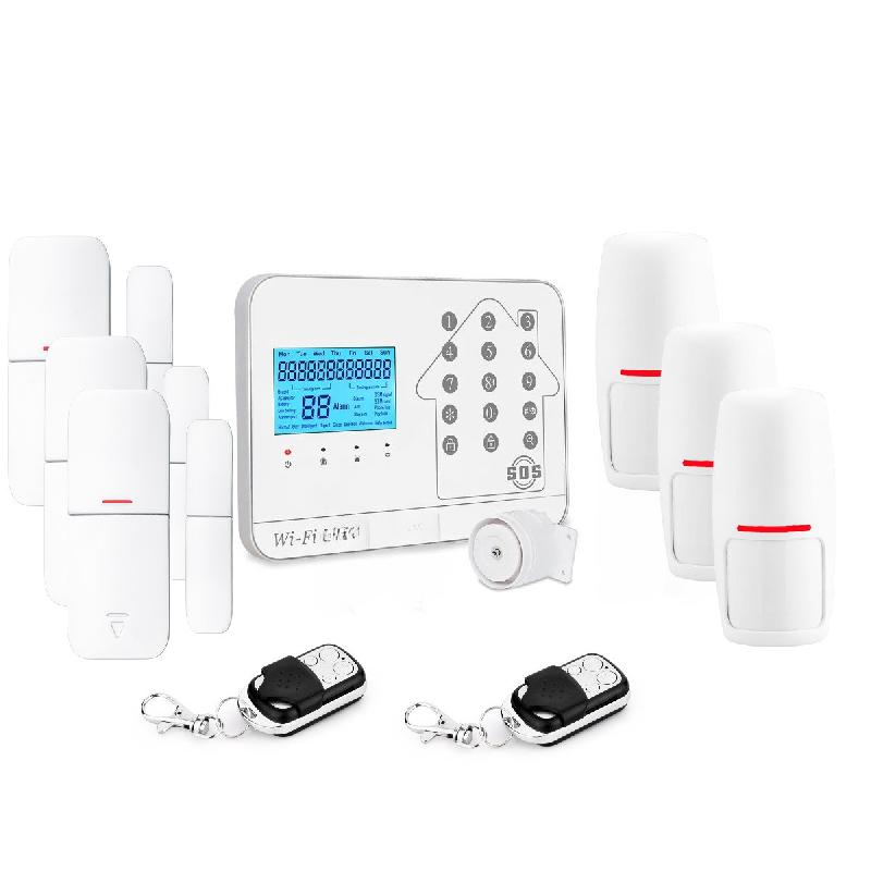 Kit Alarme maison connectée sans fil WIFI Box internet et GSM Futura blanche Smart Life- Lifebox - KIT3_0