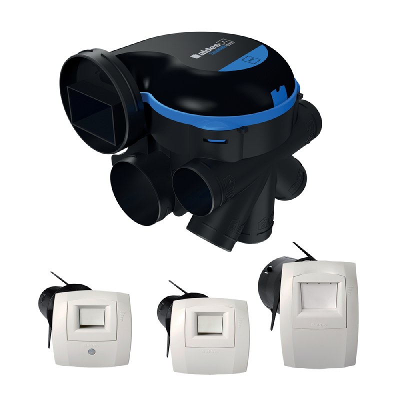 Kit VMC simple flux hygroréglable EasyHOME HYGRO Premium Moyenne Pression MP - Aldes - 11033501_0