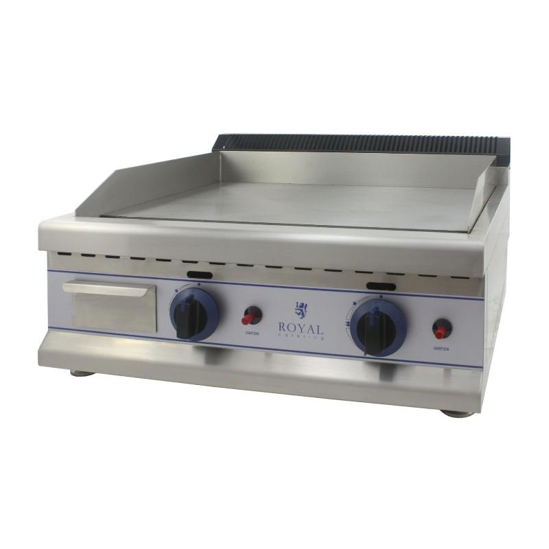 Plancha à gaz professionnelle - 65cm - Propane/Butane - 30mbar - Acier inoxydable - Réf. 3614044_0