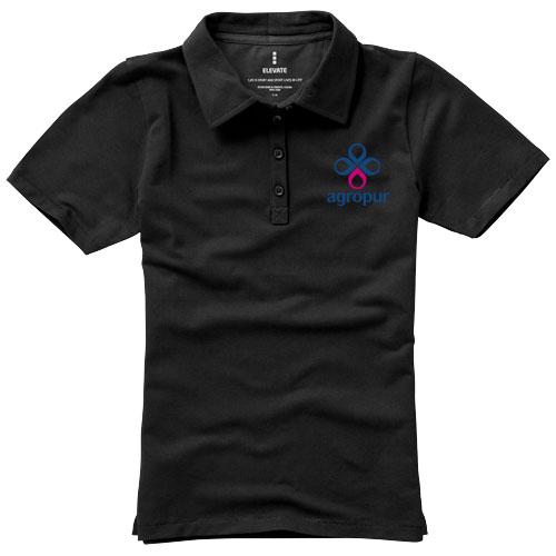Polo stretch manches courtes pour femme Makham - tissu extensible - 95% coton 5% élasthanne - 200 g/m²_0
