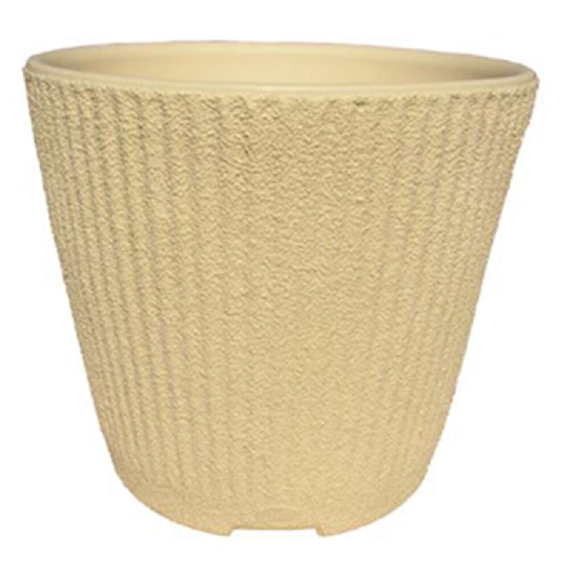 Pot de fleurs rond epicéa  h44 cm - BEIGE - beige 3700242102476_0