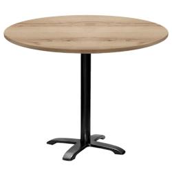 Restootab - Table ronde Ø110cm - modèle Bazila chêne delano - marron TB-BZ4-R110M-CH.DELA_0