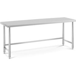 Royal Catering - Royal Catering RCAT-200/60-PS Table de travail inox Plan de travail en inox Plan de travail professionnel Table de travail cuisine -_0