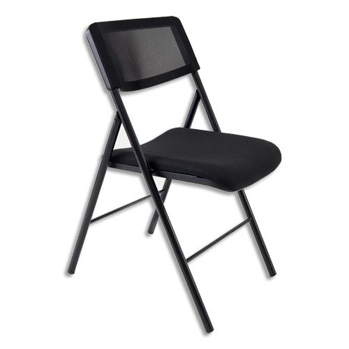 Alba chaise pliante divan assise en mousse renforcée (30kg/m3) patins de protection. Structure en acier_0