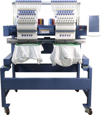 Brodeuse industrielle - Shenzhen Wanyang - 2 têtes, 9 aiguilles, écran tactile 8 pouces, électricité: 110V/220V_0