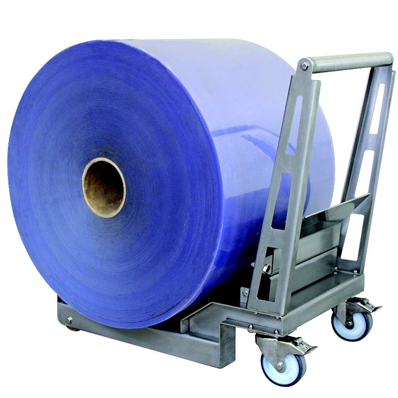 Chariot porte-bobine fixe - Additif Système - pour bobines Ø800/1000 avec rehausse escamotable_0