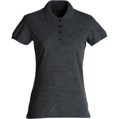 CLIQUE Polo basic Femme Anthracite Chiné L_0