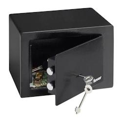 Coffre Fort Burg-wächter Favor S1 K - Serrure A Clé Double Panneton - Noir - 6,6 L - 4 Kg - 4003482357606_0