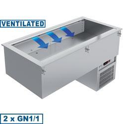 Cuve réfrigérée positive encastrable ventilé 4 x gn 1/1 - IN/RCX15-R9V_0