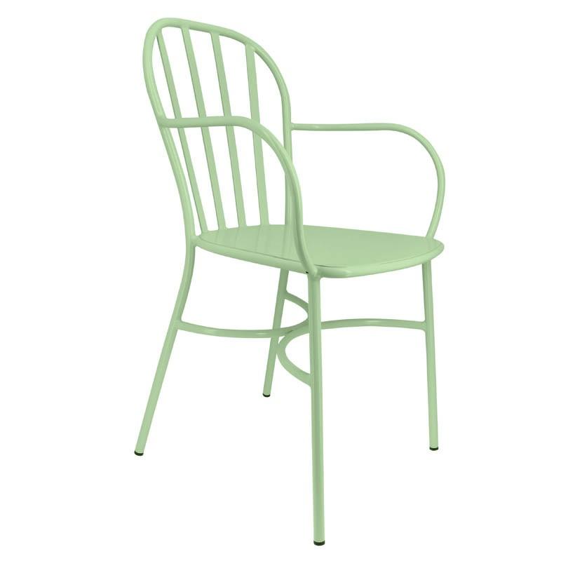 Fauteuil métal Biscarrosse - VERT_0
