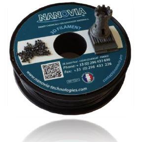 Filament PETg renforcé en fibres de carbone 1,75 mm - Bobine 500g - Nanovia_0