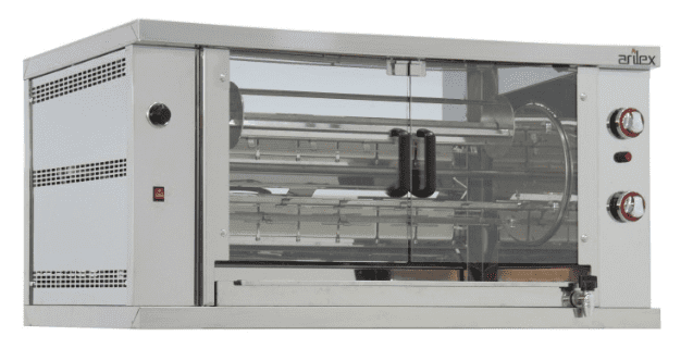 Grill à gaz rotatif planétaire 4 épées 16-24 poulets ARILEX 4ASG-RP -_0