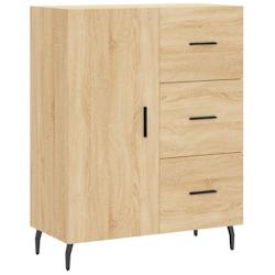 Helloshop26 - Buffet bahut commode armoire meuble de rangement organisateur cuisine salle de séjour salon sonoma 69,5 x 34 x 90 cm 02_0031630 - 30002_0