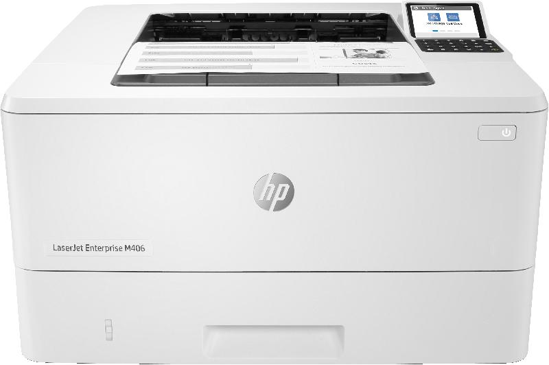 HP LaserJet Enterprise M406dn, Noir et blanc, Imprimante pour Entreprises, Imprimer, Taille compacte, Sécurité renforcée; Impression recto-verso; Éco-énergétique; Impression USB en façade_0