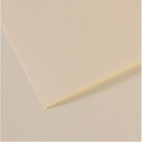 LOT DE 10 - PAPIER DESSIN CANSON FEUILLE MI-TEINTES N 110 GRAIN GELATINE HAUTE TENEUR COTON 160G 50X65CM UNICOLORE LYS