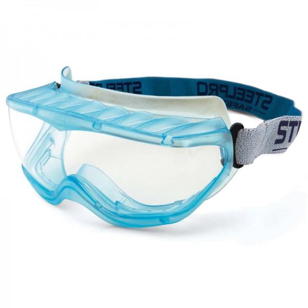 Lunettes de chantier intégrales panoramiques Mod. X6 - verre clair anti-ternissement - protection mécanique_0