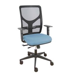 Piqueras y Crespo Silla Motilla traslack malla negra asiento bali azul cielo brazo regulable - bleu multi-matériau 21TKM840B13B10CRN65_0
