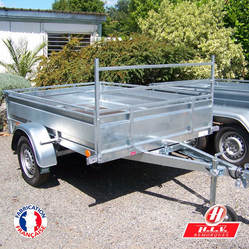 Remorque bagagère robuste Trigano RE 200 SF - acier galvanisé, 2m x 1.41m, PTAC 500/750 kg_0