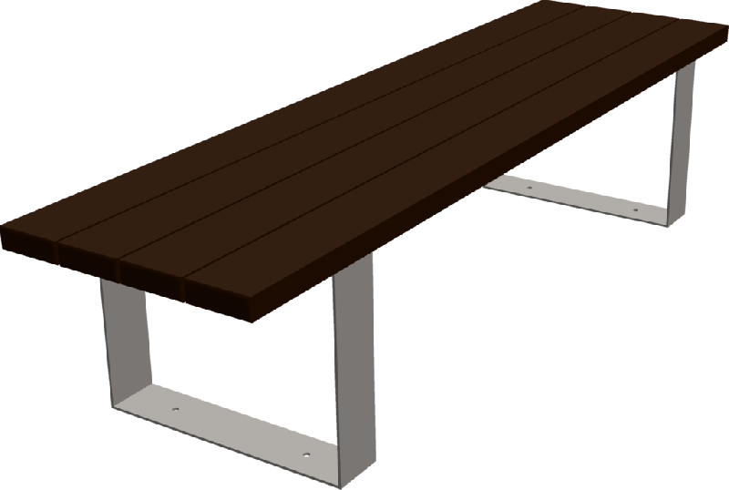 Table basse Air - Espace Renard fabricant français - Réf : AI10 - Plastique recyclé ou bois non traité_0