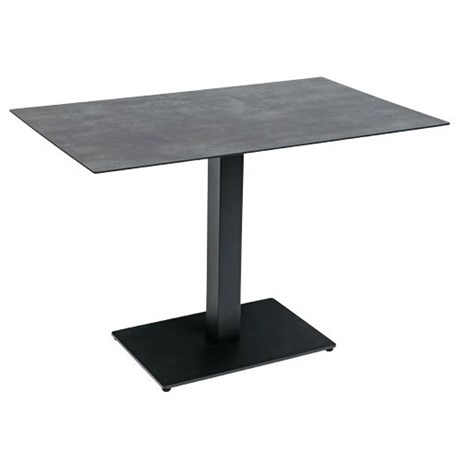 TABLE DE RESTAURANT AUSTRAL GRIS ET NOIR 110 X 68 CM