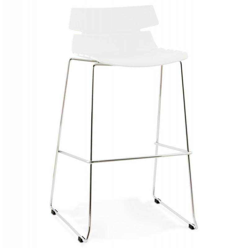 TABOURET DE BAR BARROSO 98CM BLANC - PARIS PRIX_0