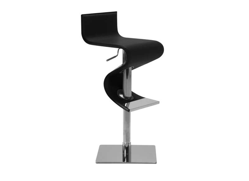 Trendy - tabouret de bar en cuir design - l40 x h67 x p40 cm_0