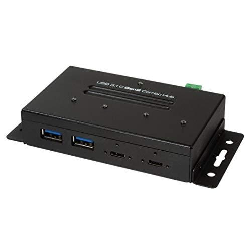 LogiLink UA0316 - Hub USB 3.0/3.1 Type-C et Type-A, 10000 Mbit/s, Noir, Métal, 5 ports, Protection surtension_0