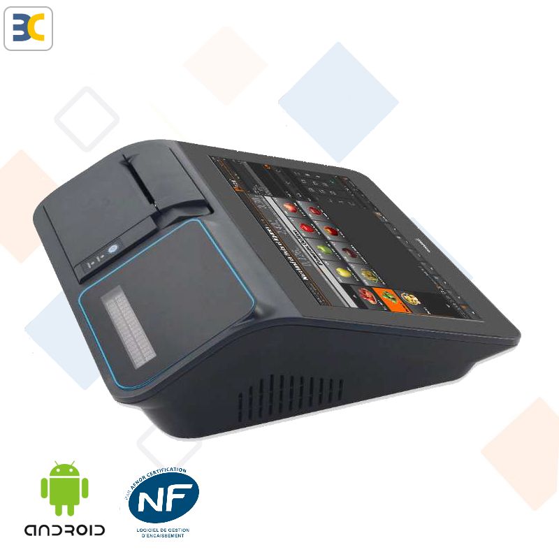 BC1020A Caisse Enregistreuse Tactile (TPV) ANDROID  Avec ETPOS Certifiée NF525 et Imprimante Intégrée 80mm_0