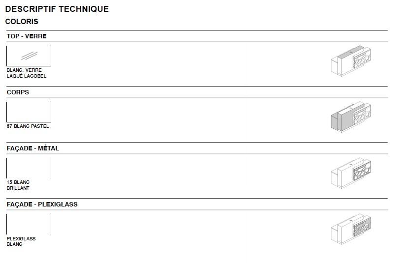 Borne d'accueil Organic avec système d'illumination - MDD - 130, Blanc brillant, A droite_1