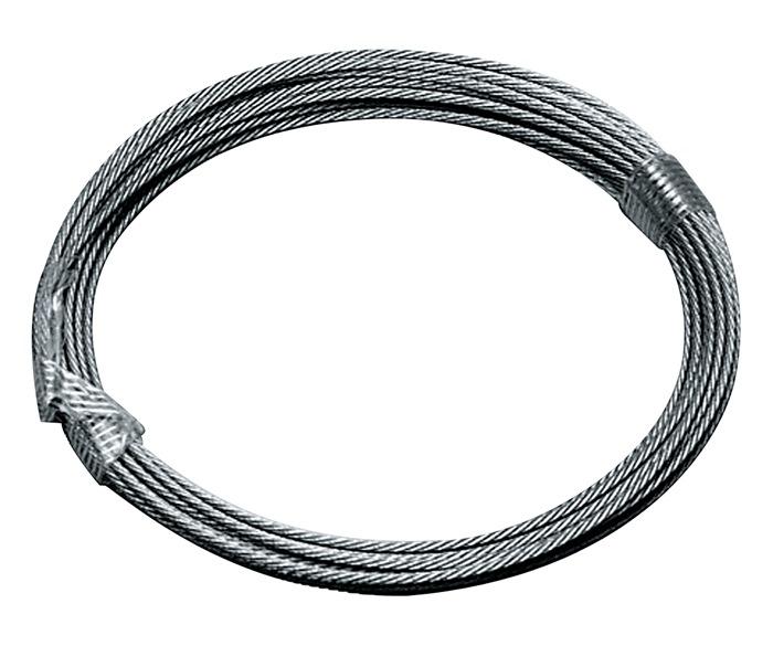 Câble en acier galvanisé - D. 4,0 mm - longueur 10 m - 6 x 7 + 1 FE - force de rupture minimum 9,38 kN_0